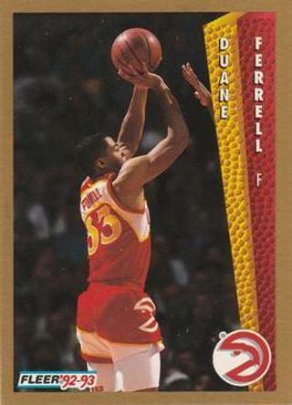 Tradingcard - NBA - 1992-93 Fleer #2 - Duane Ferrell - Atlanta Hawks