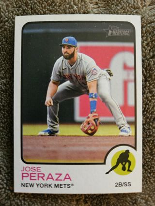 2022 Topps Heritage Short Print Jose Peraza