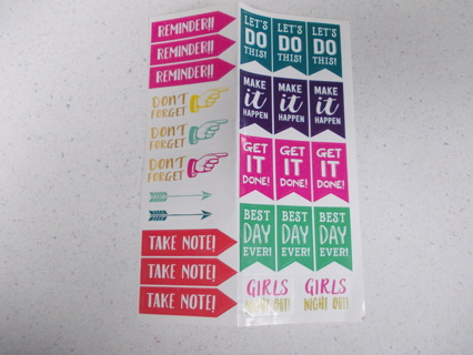 Reminder Stickers for your Calendar