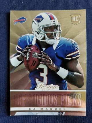 2013 Panini Prestige Prestigious Picks Gold EJ Manuel