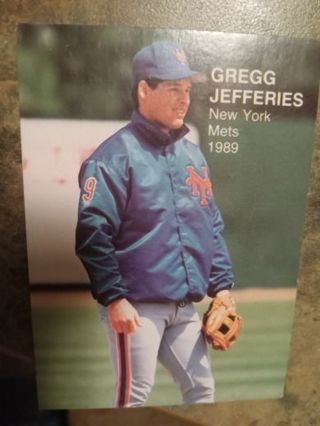 1989 PACIFIC ROOKIES SUPERSTARS TWO GREGG JEFFERIES BASEBALL CARD# 13 OF 16