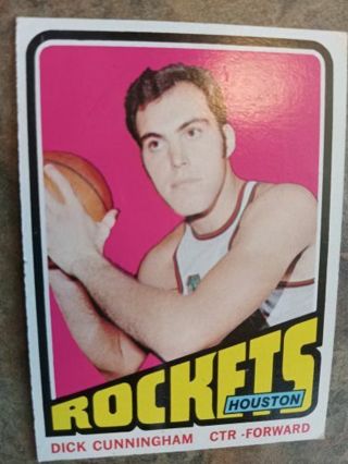 1972 NBA VINTAGE DICK CUNNINGHAM HOUSTON ROCKETS BASKETBALL CARD# 62