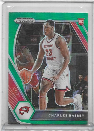 Charles Bassey 2021-22 Prizm Draft Prizms Green #45