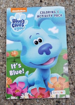 BLUES CLUES SMALL COLORING BOOK WITH STICKERS USE YOUR OWN CRAYONS STYLE 1