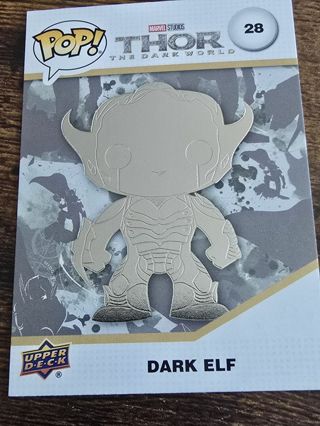 Upperdeck Funko Pop Dark Elf Silver card