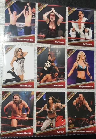 9 TNA Wrestling Cards 2010