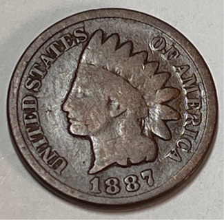 1887 INDIAN HEAD CENT  