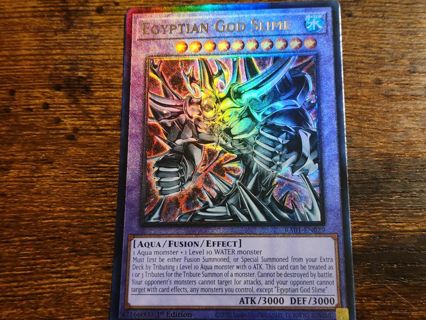 Yugioh Egyptian God Slime Platinum Rare RA01-EN029