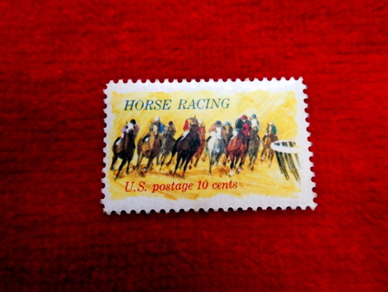  Scotts #1528 MNH/OG 1974 10c "Horses Turning" U.S. Postage Stamp. 