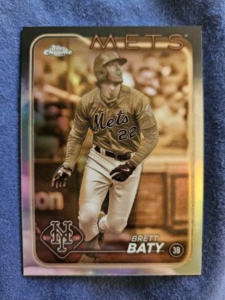 2024 Topps Chrome Sepia Refractor Brett Baty