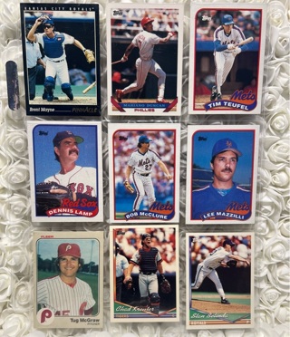 Set of 9 Baseball Cards