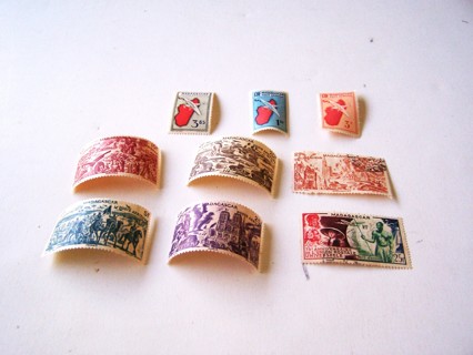 Madagascar Postage Stamps used and unused set of 9