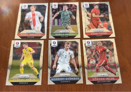 2016 Panini Prizm euro soccer lot