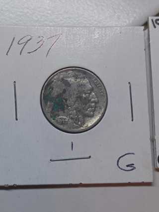 1937 Buffalo Nickel! 38.1