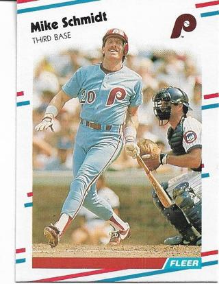 1988 FLEER MIKE SCHMIDT CARD