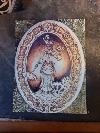 Woodburning Postcard 