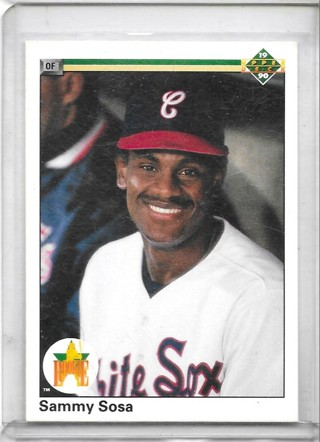 Sammy Sosa 1990 Upper Deck #17 Rookie Card