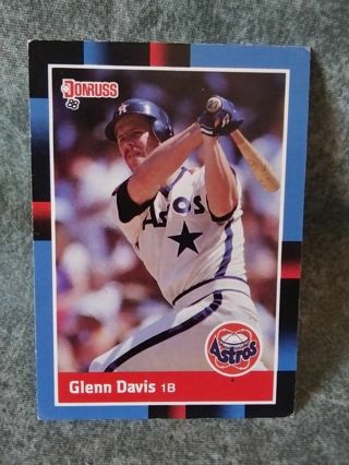 Baseball Trading Card Glenn Davis