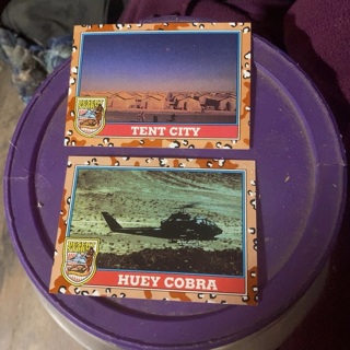 Desert storm trading cards