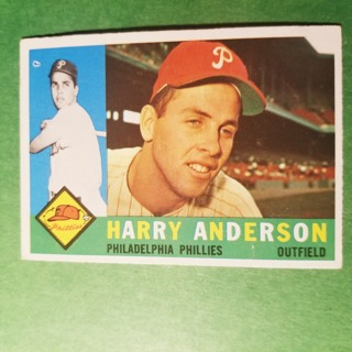 1960 - TOPPS BASEBALL CARD NO. 285 - HARRY ANDERSON - PHILLIES