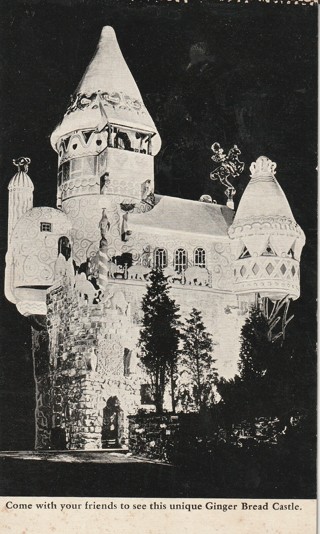 Vintage Unused Postcard: c: Gingerbread Castle, National Biscuit Co, Hamburg, NJ