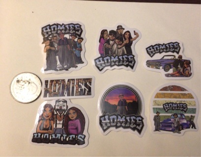 7 Old School Homies Stickers Read description before bidding