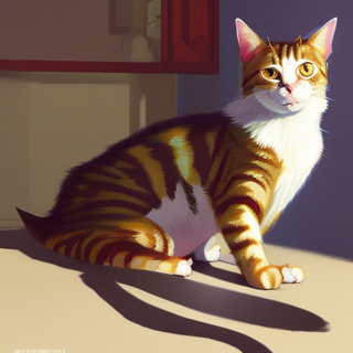 Listia Digital Collectible: Toby The Tabby Cat In Sunshine