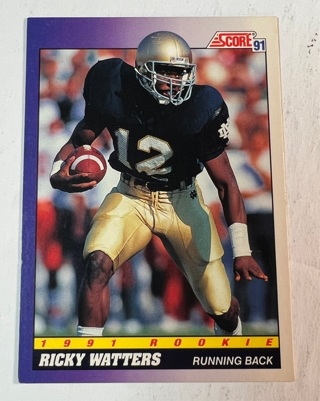 Ricky Waters ROOKIE 1991 Score #575 Notre Dame San Francisco 49ers