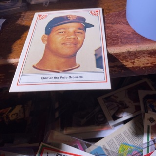 Con’t on card 1962-at the polo grounds Juan marichal baseball card 