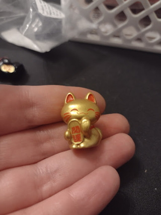 Gold Cat Figure
