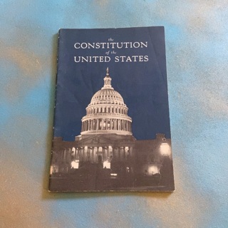 Vintage 1956 US constitution booklet