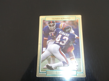 1989 Action Packed   test   Terry Kinard   card  #  14   New York Giants