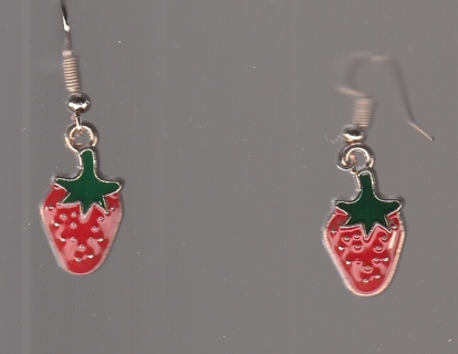  GP STRAWBERRY EARRINGS (PLEASE READ DESCRIPTION) 