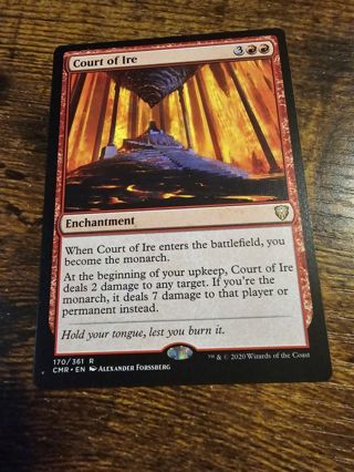 Magic the gathering mtg Court of Ire rare card Commander Legends