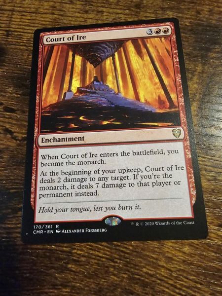 Free: Magic the gathering mtg Court of Ire rare card Commander Legends Trading Card Games Free: Magic the gathering mtg Court of Ire rare card Commander Legends Trading Card Games