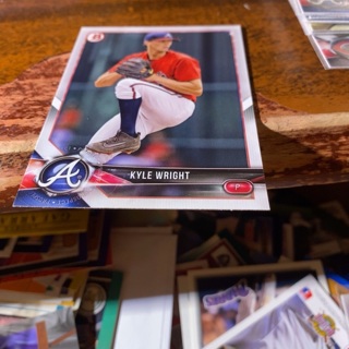 2018 bowman Kyle wright baseball card 