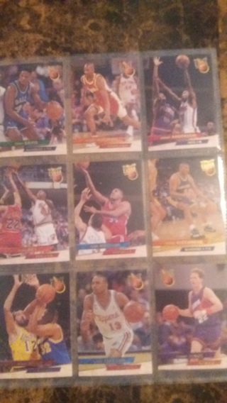 set of 9 mixed basketball cards free shipping