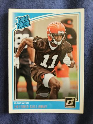 2018 Donruss Rated Rookie Antonio Callaway