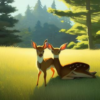 Listia Digital Collectible: Two Young Deer
