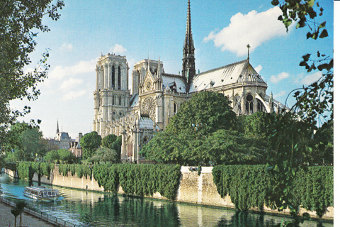 Vintage Postcard Notre Dame, Paris, France