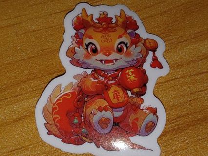 Adorable one small vinyl sticker no refunds regular mail only Very nice quality!