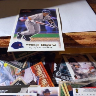 2000 fleer focus Craig biggio baseball card 