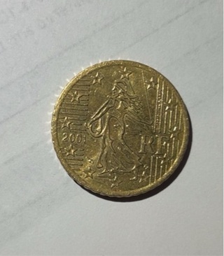 2001 $.50 FRENCH EURO COIN 