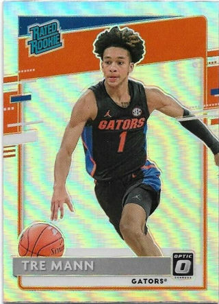 2021 DONRUSS OPTIC DRAFT PICKS TRE MANN SILVER PRIZM REFRACTOR ROOKIE CARD