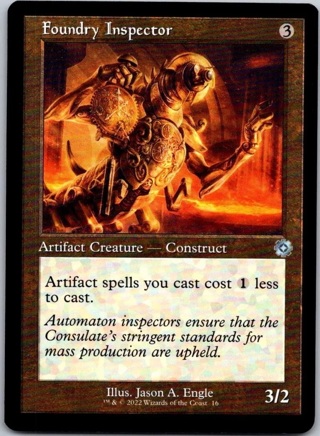 Magic the Gathering Foundry Inspector #016 Retro Frame The Brothers' War MTG