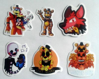 Six Five Nights At Freddy's Vinyl Stickers #3