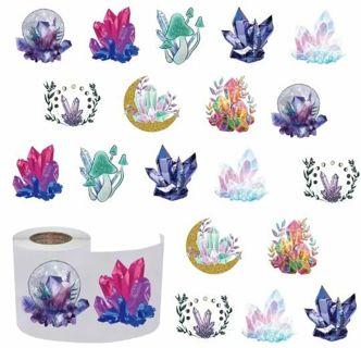 ➡️NEW⭕(10) 1" CRYSTALS STICKERS!! (SET 2 of 2)