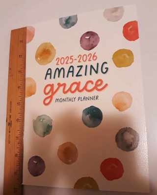 2025/2026 Monthly Planner (Amazing Grace theme)