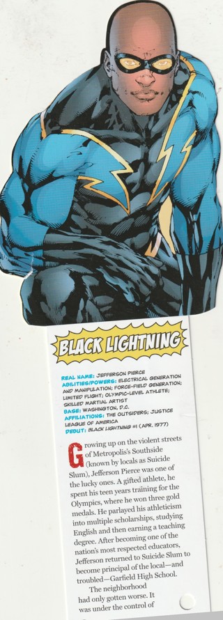 Fandex, DC Comics Card: Very Unusual Shape: BLACK LIGHTENING