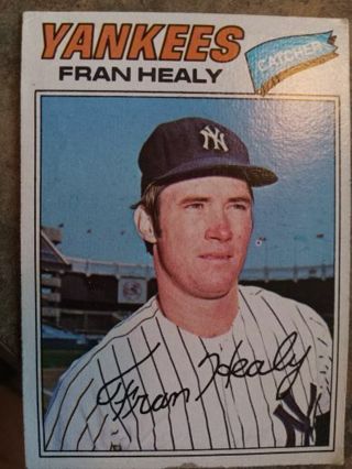 1977 TOPPS FRAN HEALY NEW YORK YANKEES BASEBALL CARD# 148